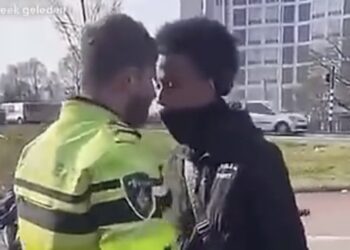 Fatbike-kereltje wil niet aangeraakt worden, maar daar heeft de agent geen boodschap aan