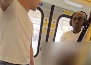 Reizigers ingrijpen nadat ‘vluchteling’ zijn broek laat zakken in trein