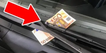 LET OP: pak nooit het briefgeld dat onder je ruitenwisser ligt!