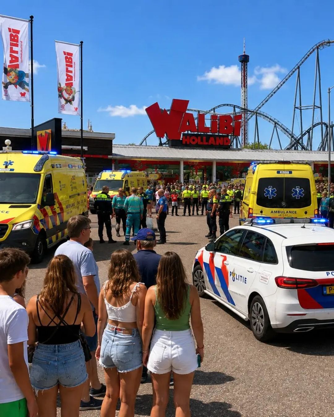 Heftig: massale ambulance-inzet bij Walibi Holland na vreselijk incident