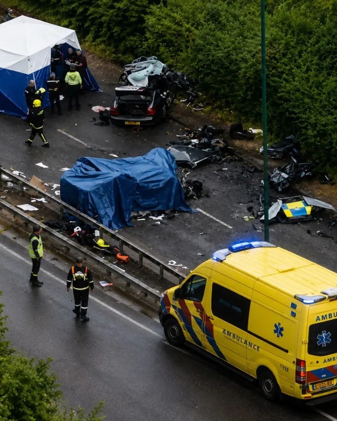 Zeven mensen omgekomen bij verschrikkelijk verkeersongeluk