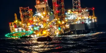 Huiveringwekkende beelden: Gigantisch boorplatform zinkt met 115 mensen aan boord